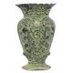 Embossed Bronze Flower Vase with Flower Design