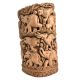 Wooden Indian Elephant Lion Carved Home Decor Statue