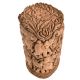 Wooden Indian Elephant Lion Carved Home Decor Statue