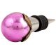 Antique Pink Round Glass Wine Stopper
