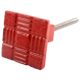 Red Square Metal Knobs