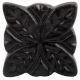 Black Four Leaf Metal Knobs