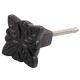 Black Four Leaf Metal Knobs