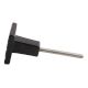 Black Hammered Square Metal Knobs
