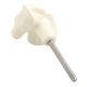 Cream Horse Metal Knobs