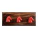 Red Horse Metal Wooden Hooks