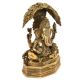 Bronze Ganpati Sitting Under the Tree