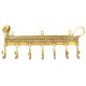 Brass Tribal Animal Wall 7 Hooks Hangers