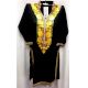 Stitched Black with Yellow Roses Embroidered Cotton Kurti