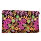 Black Floral Tribal Ethnic Gypsy Clutch Shoulder Bag