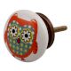 Orange Owl Ceramic Flat Drawer Knob Online