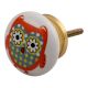 Orange Owl Ceramic Flat Drawer Knob Online
