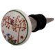 Multicolor Birds Flat Ceramic Wine Stopper