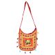 Maroon Embroidered Elephant Sling Bag