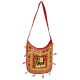 Red Embroidered Elephant Sling Bag