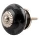 Black Running Rein Deer Ceramic Dresser Knob Online