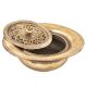 Brass Hand Wash Pot with a Designer Lid