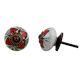 Red Flower Crackle Ceramic Dresser Knob Online