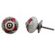 Red Flower Crackle Ceramic Dresser Knob Online