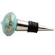 Sea Green Leaf Ceramic Wine Stopper