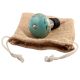Sea Green Leaf Ceramic Wine Stopper
