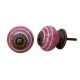 Dark Pink White Knob