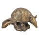 Bronze Armadillo Sitting on a Log