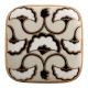 Black Sea Shell Square Ceramic Cabinet Knob Online