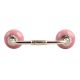Pink Crackle Ceramic Bridge Handle