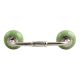 Pea Green Crackle Ceramic Bridge Handle