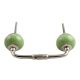 Pea Green Crackle Ceramic Bridge Handle