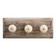 Round Crackle Ceramic Wooden Hooks