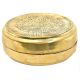 Engraved Round Brass Roti Box