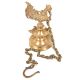 Traditional Bronze Bird Hanging Oil Lamp