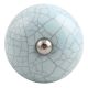 Sky Blue Crackle Ceramic Wine Stopper