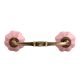 Pink Melon Crackle Ceramic Bridge Handle