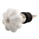 White Crackle Ceramic Melon Wine Stopper