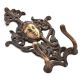 Decorative Bronze Wall Double Hooks