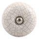 White And Black Crackle Ceramic Wine Stopper