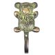 Brass Teddy Hooks with Patina