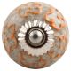 Mustard Floral Crackle Ceramic Dresser Knob Online