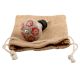 Red Embossed Tiny Flower Crackle Ceramic Wine Stopper