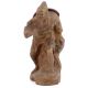 Chinese Folk Bronze Lifelike Fisherman Go Fishing Statue