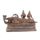 Bronze Vishnu with Goddess Lakshmi and Goddess