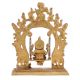 Brass Ganesha Sitting On A Swing With Beautiful Prabhavali