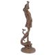 Bronze Fisherman Standing with One Leg on the Fish