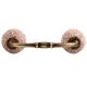 Pink Floral Crackle Ceramic Bridge Handles