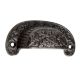 Floral D Pull Iron Handle