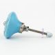 Blue Wheel Flower Knob