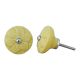 Yellow Wheel Flower Knob